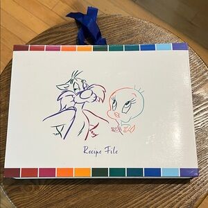 Warner Bros. Recipe File with Colorful Cartoon Design